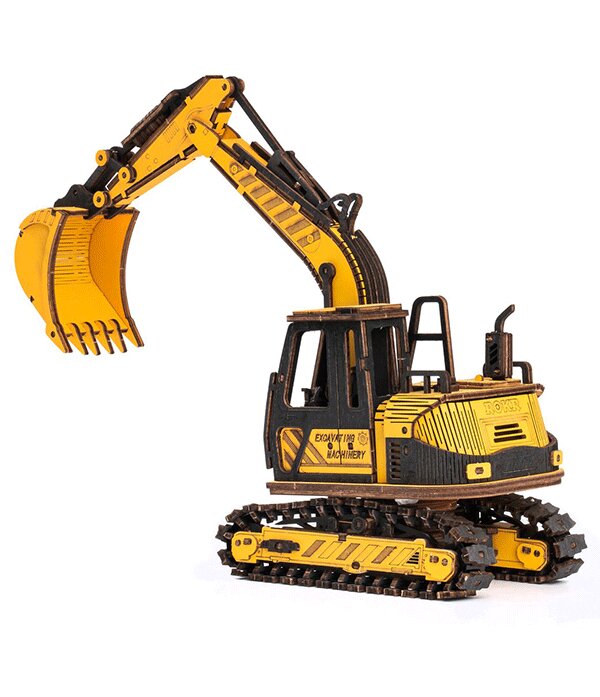 Holz-3D-Puzzle - Bagger ROKR TG508K