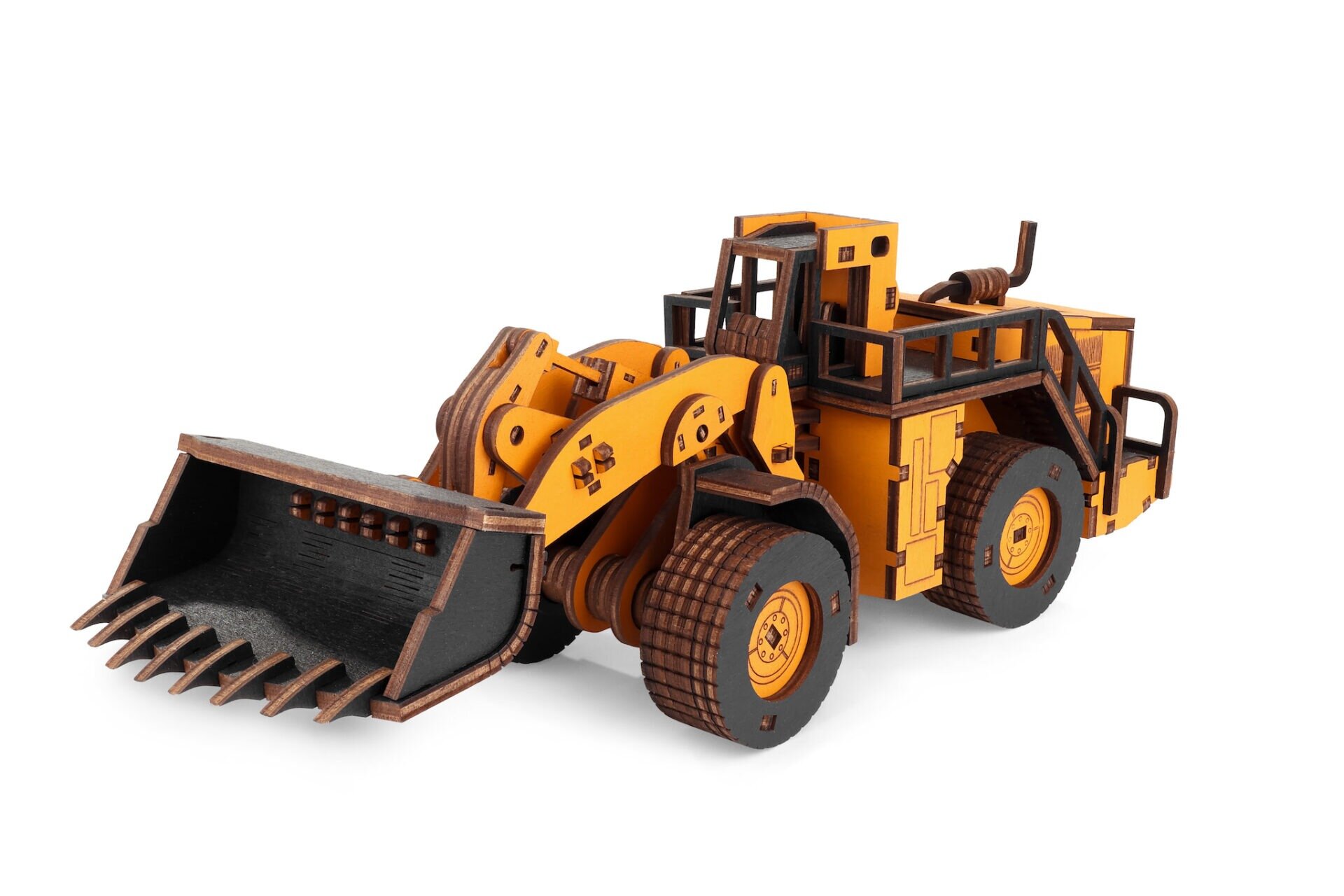 Drevené mechanické 3D puzzle - Nakladač Eco Wood Art