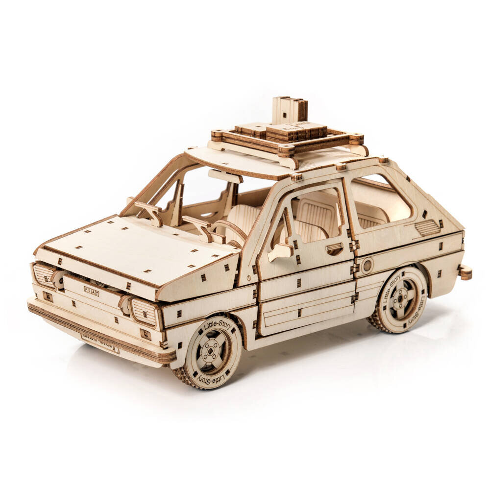 Drevené 3D puzzle - Fiat 126P Little Story E005