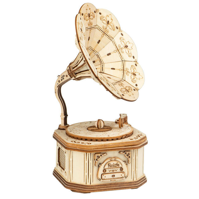 Drevené 3D puzzle - Gramofon Rolife TG408
