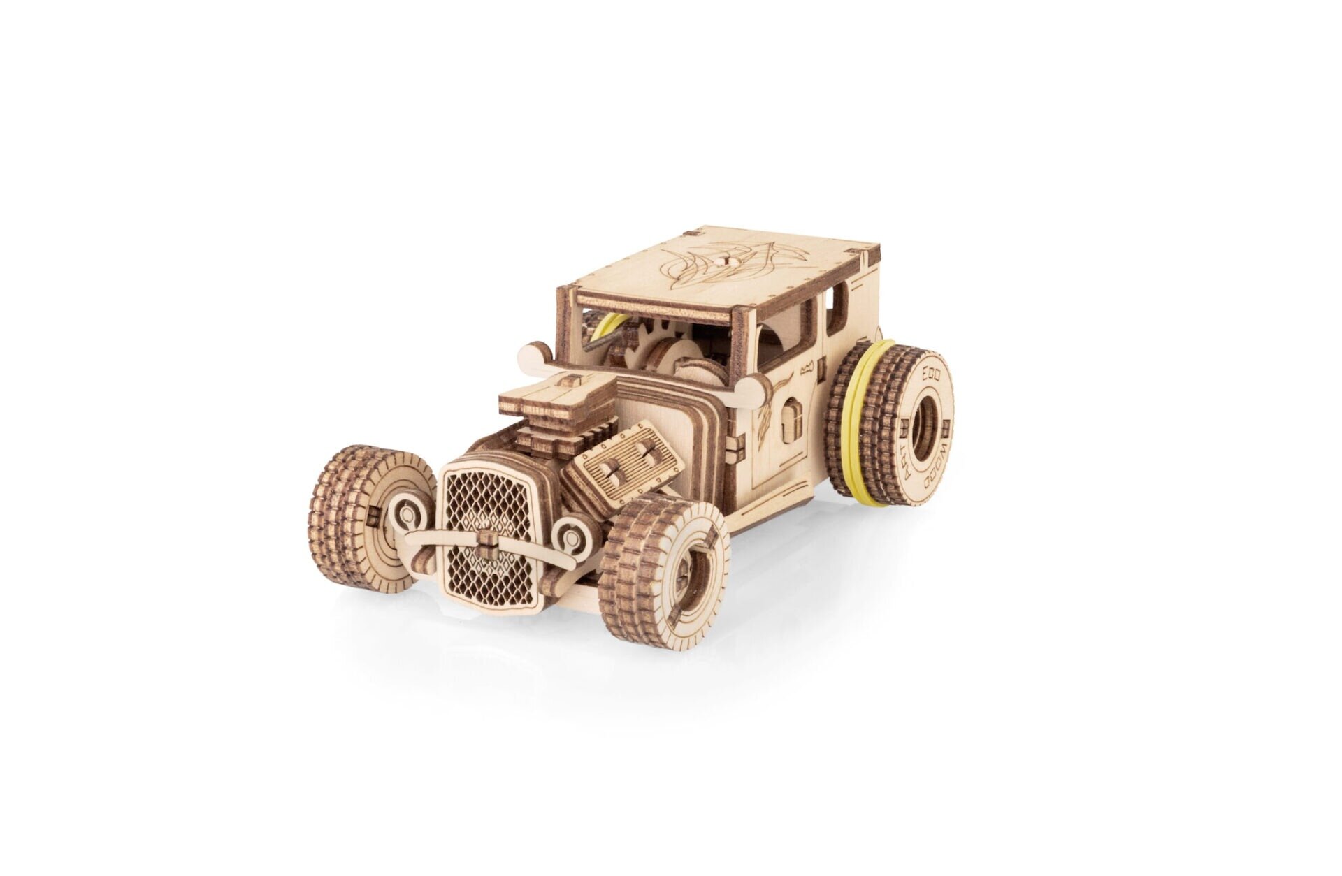 Drevené 3D puzzle - Hot Rod Eco Wood Art