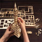 Drevené 3D puzzle - Model Big Ben s LED osvetlením Rolife TG507