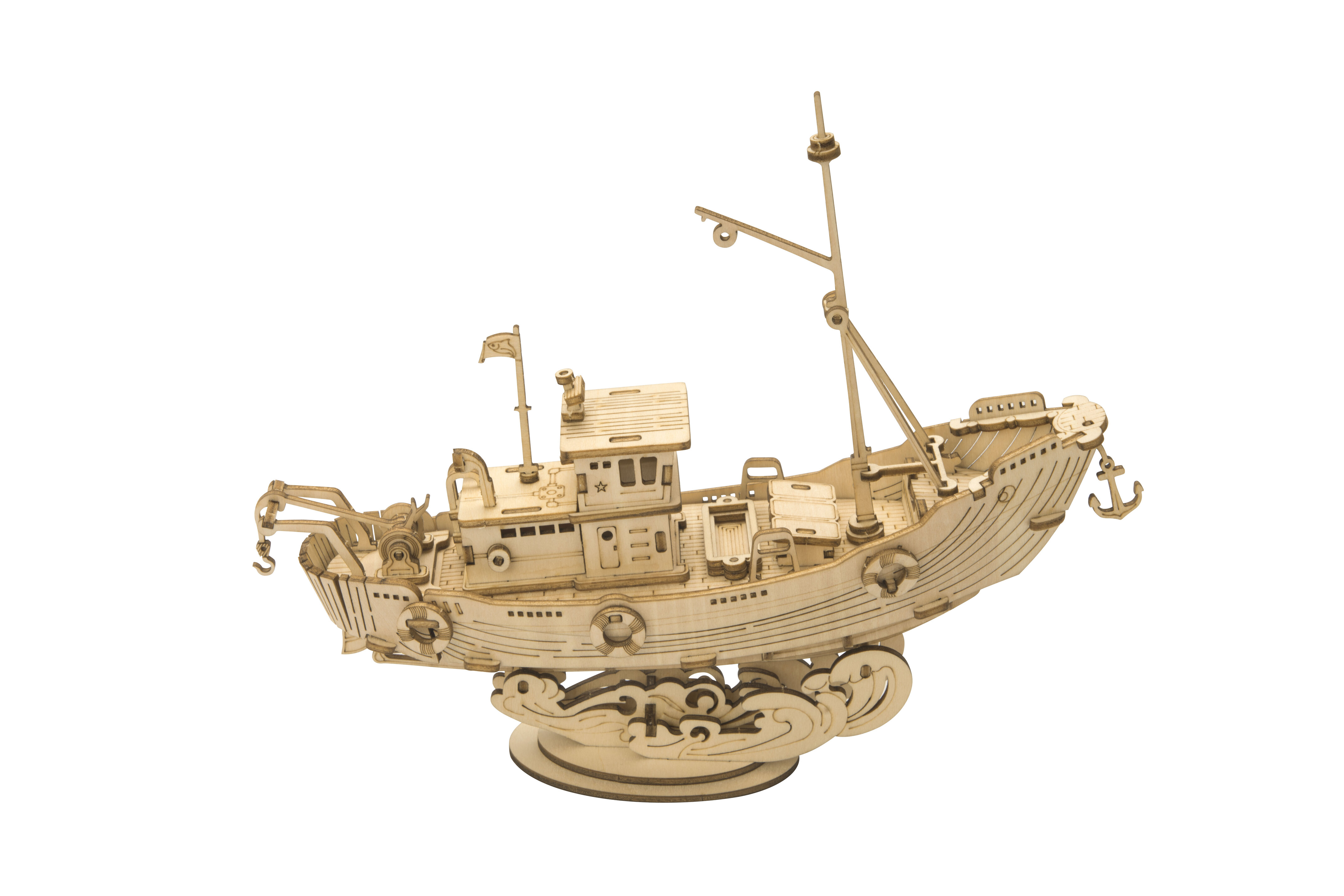 Drevené 3D puzzle - Model rybárskej lode Rolife TG308