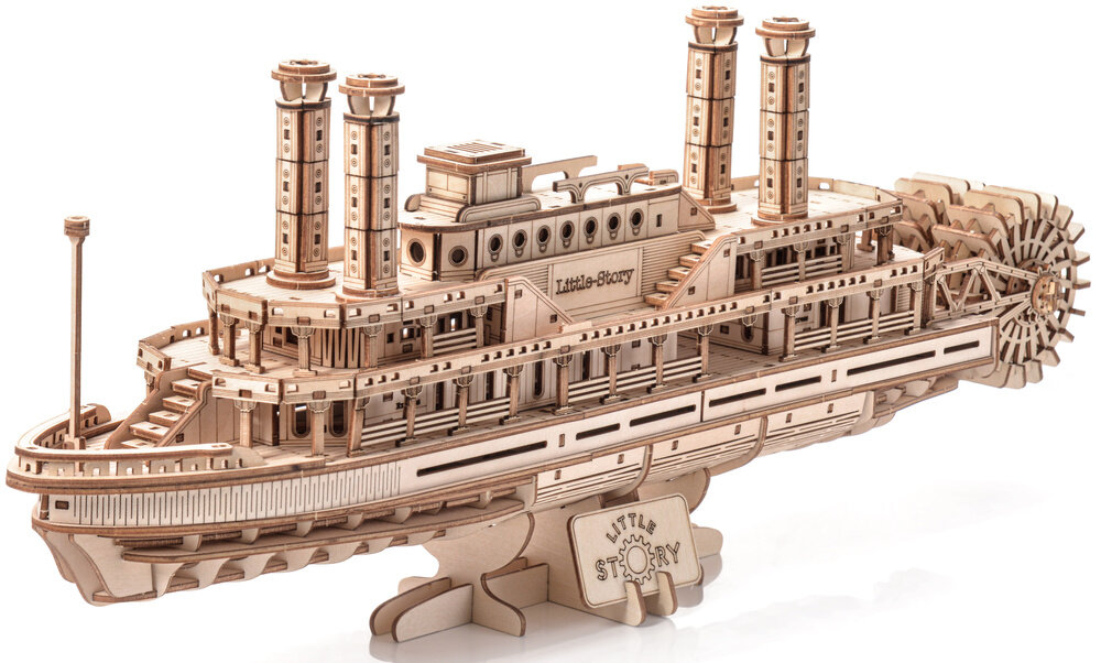 Drevené 3D puzzle - Parník Little Story E025