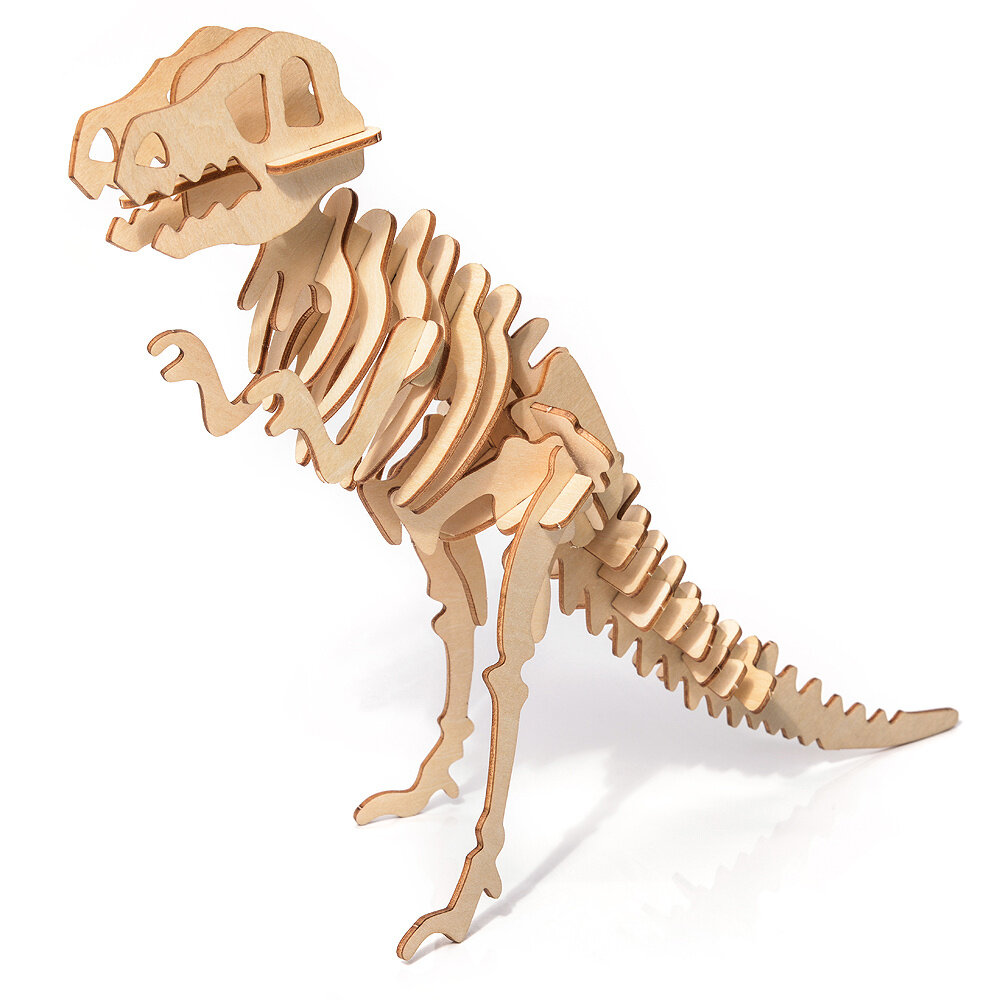 Drevené 3D puzzle - T-Rex Little Story D006