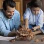 Drevené mechanické 3D puzzle - Dostavník ROKR AMKA1