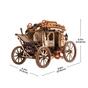 Drevené mechanické 3D puzzle - Dostavník ROKR AMKA1