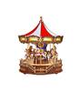 Drevené mechanické 3D puzzle - Klasický kolotoč Rolife AMC01