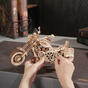Drevené mechanické 3D puzzle - Motorka Cruiser ROKR LK504