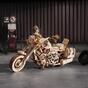 Drevené mechanické 3D puzzle - Motorka Cruiser ROKR LK504