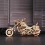Drevené mechanické 3D puzzle - Motorka Cruiser ROKR LK504