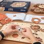 Drevené mechanické 3D puzzle - Nástenné hodiny Zodiac ROKR LC601