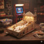 Drevené mechanické 3D puzzle - Pinball ROKR EG01