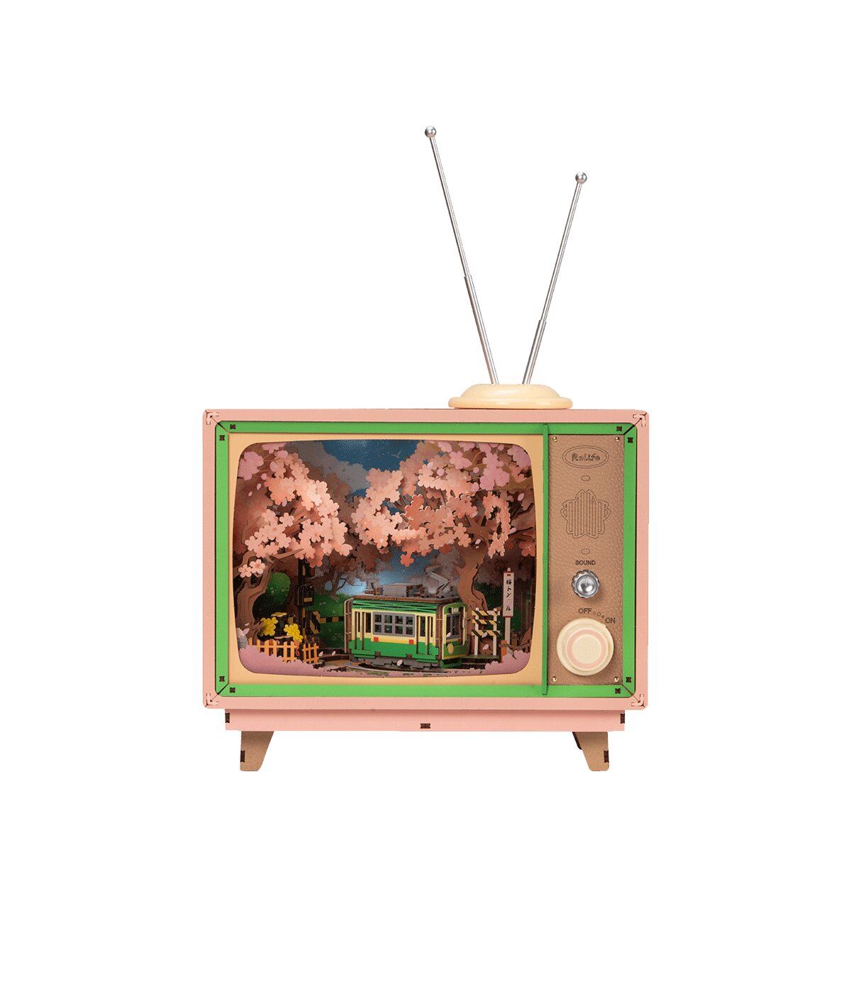 Drevené mechanické 3D puzzle - Sakura Dreamy Tour Rolife AMT02