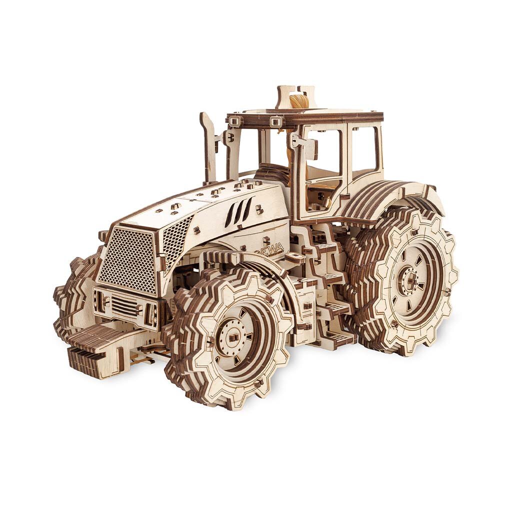 Drevené mechanické 3D puzzle - Traktor Eco Wood Art