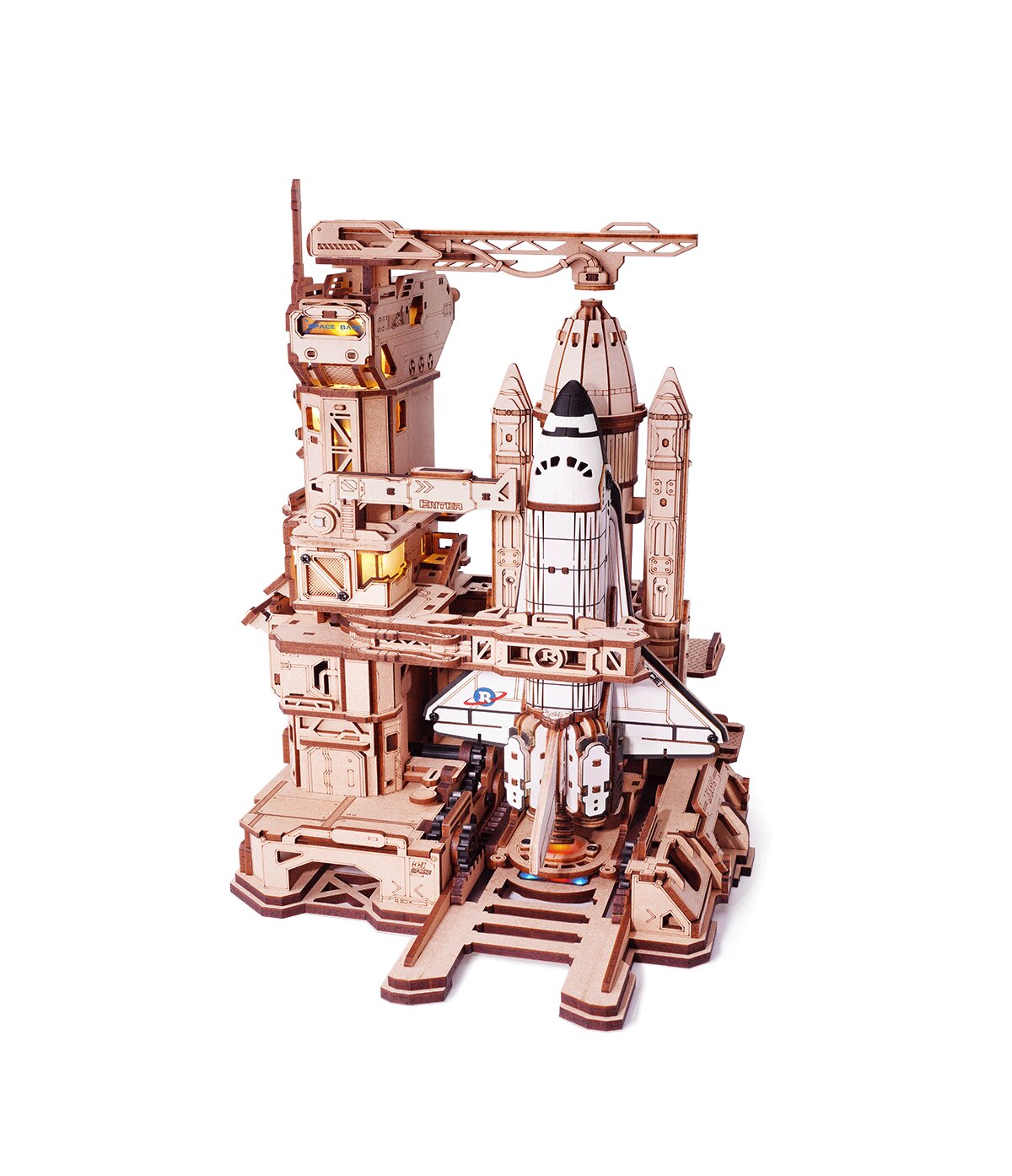 Drevené mechanické 3D puzzle - Vesmírny raketoplán ROKR LKA02