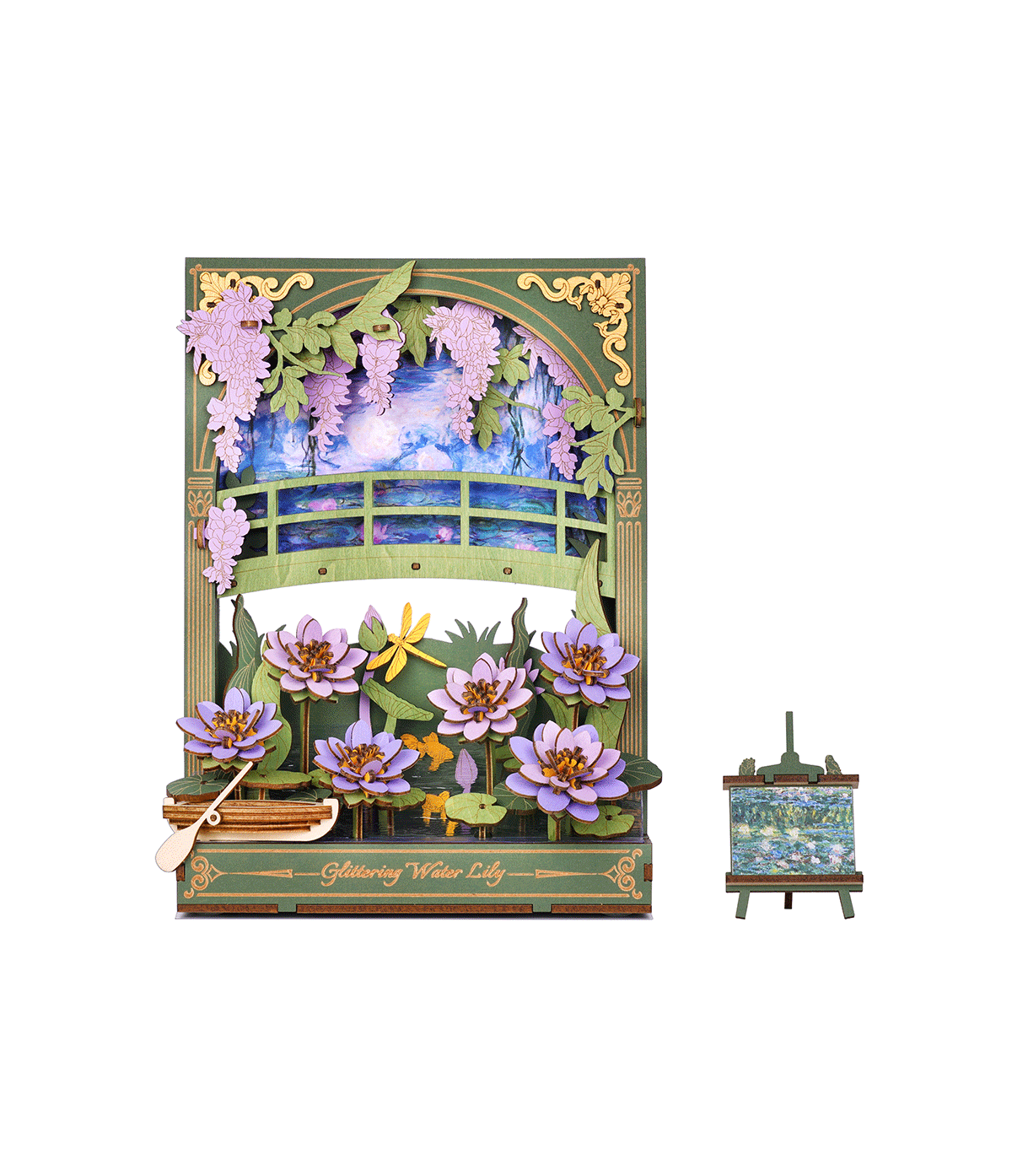Drevené 3D puzzle - Trblietavé lekna ROWOOD TH001