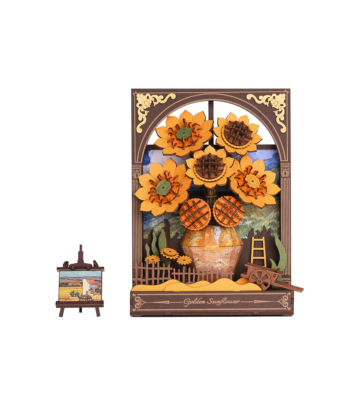 Drevené 3D puzzle - Zlatá slnečnica ROWOOD TH002