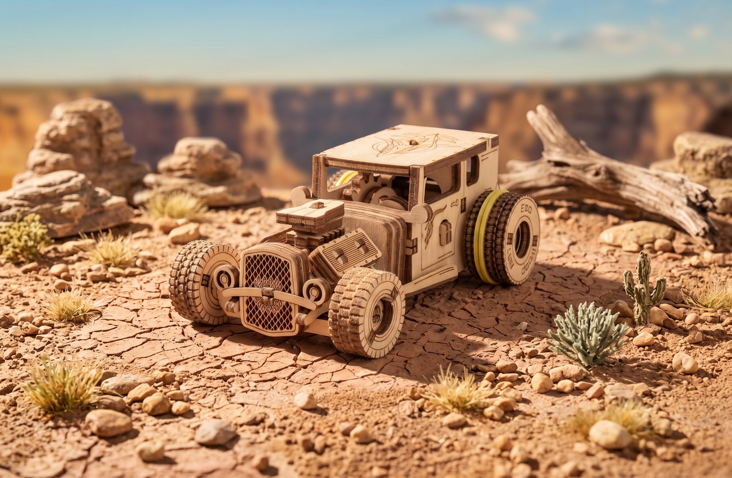 Hot Rod Eco Wood Art