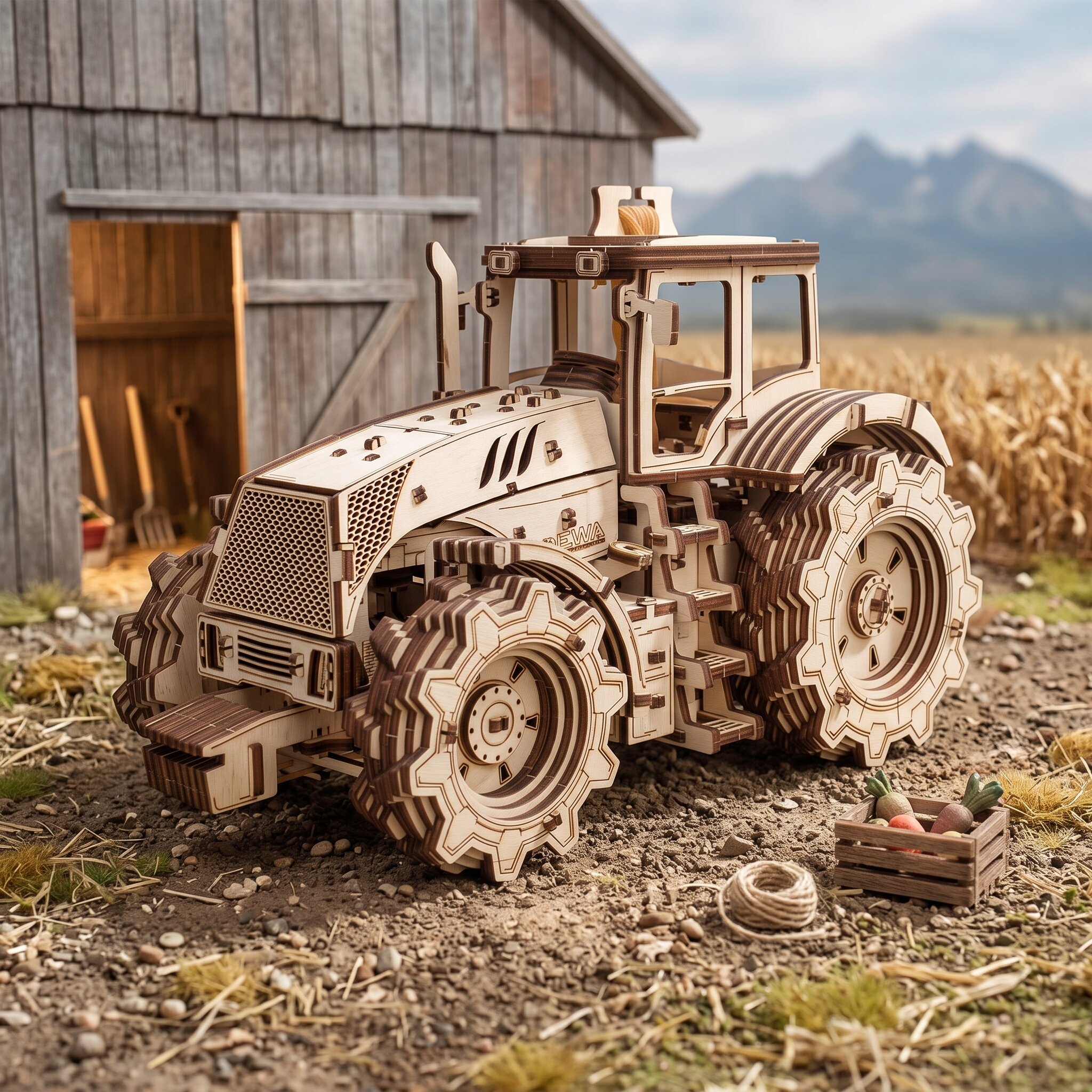 Traktor Eco Wood Art