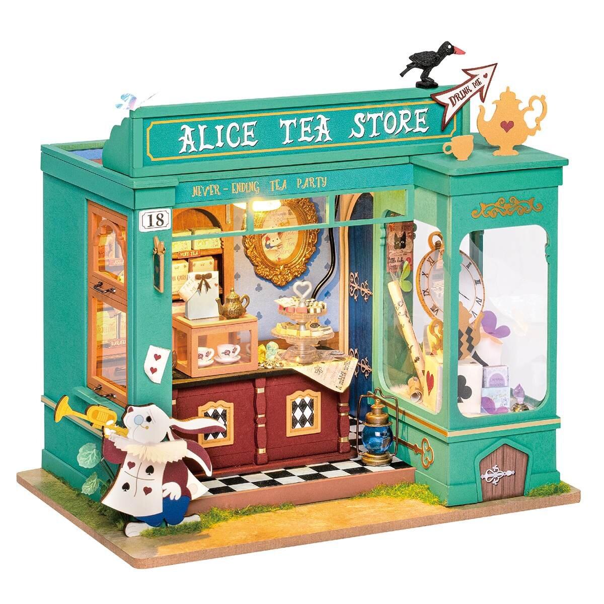 Miniatúrny domček - Alicin obchod s čajom Rolife DG156