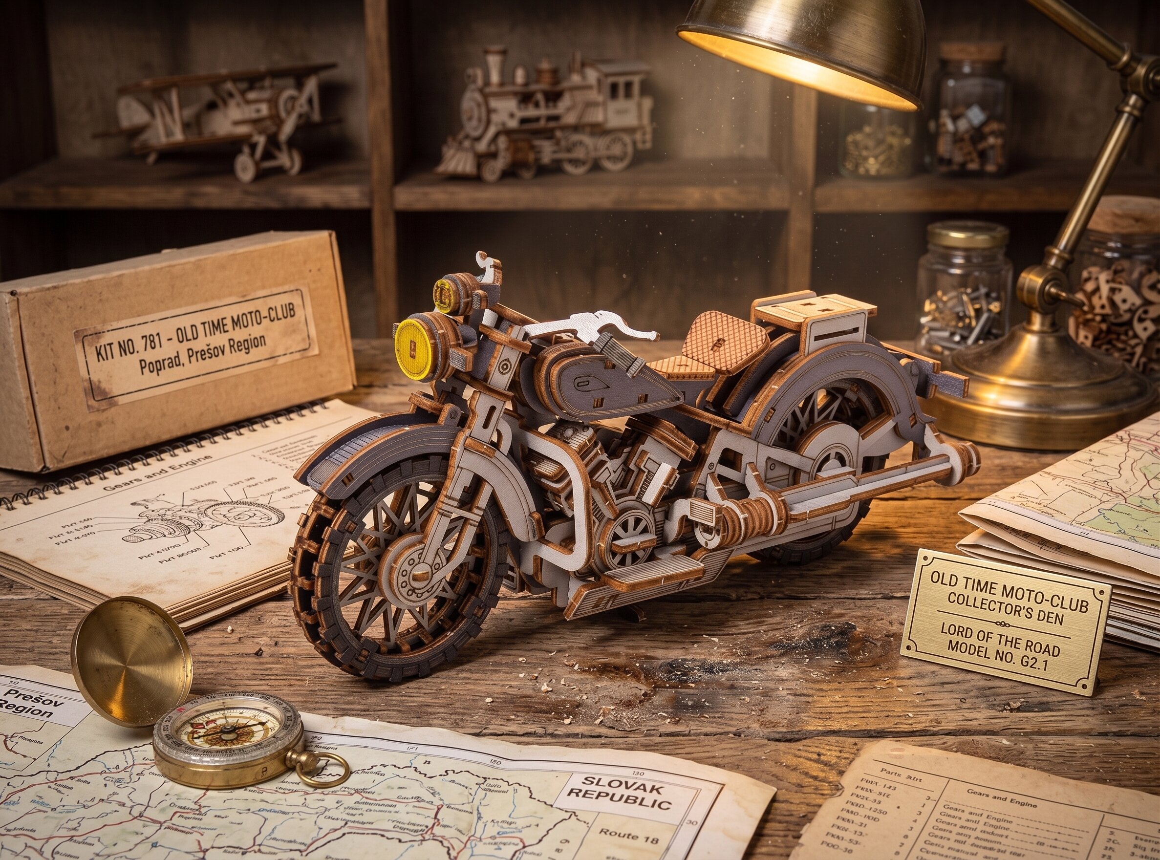 hall Comanche mootorratas Little Story E023G