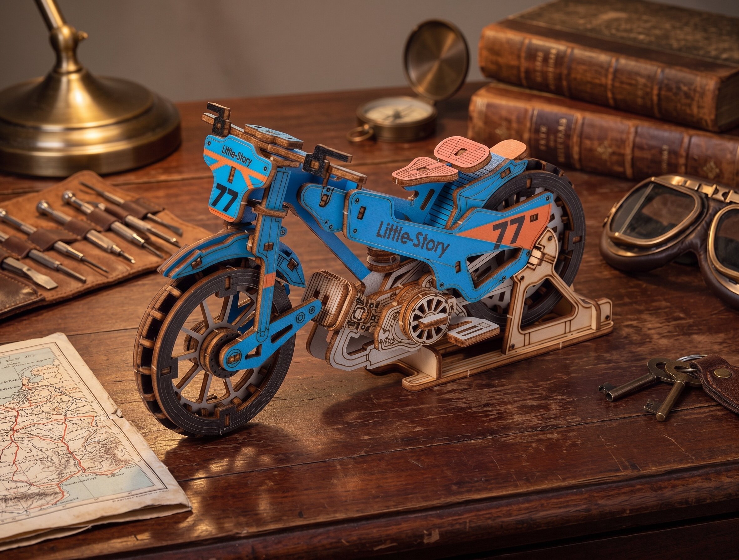 Motocicleta Blue Speedway Little Story E019B