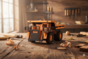 Wooden mechanical 3D puzzle - Dump truck Eco Wood Art